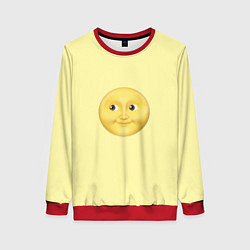 Свитшот женский Светлая луна, цвет: 3D-красный