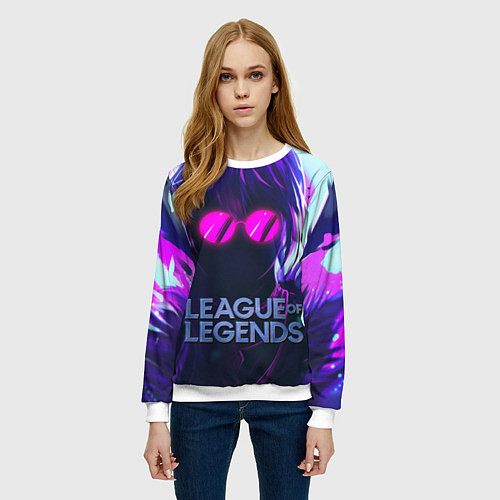 Женский свитшот Evelynn LOL / 3D-Белый – фото 3