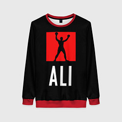 Свитшот женский Muhammad Ali, цвет: 3D-красный