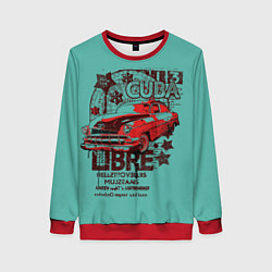 Свитшот женский CUBA CAR, цвет: 3D-красный
