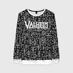 Свитшот женский Valheim, цвет: 3D-белый