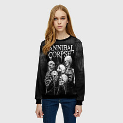 Свитшот женский Cannibal Corpse, цвет: 3D-черный — фото 2