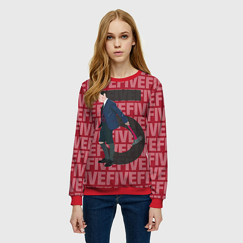 Женский свитшот FIVE FIVE FIVE / 3D-Красный – фото 3