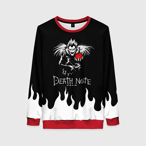 Женский свитшот DEATH NOTE ТЕТРАДЬ СМЕРТИ / 3D-Красный – фото 1