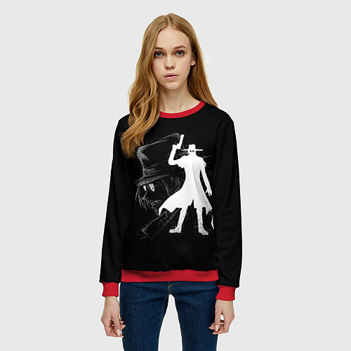 Женский свитшот Hellsing / 3D-Красный – фото 3