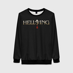 Свитшот женский Hellsing, цвет: 3D-черный
