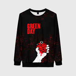 Свитшот женский Green day, цвет: 3D-черный