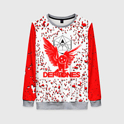 Свитшот женский Deftones, цвет: 3D-меланж