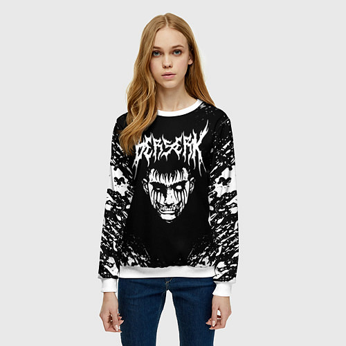 Женский свитшот BERSERK БЕРСЕРК / 3D-Белый – фото 3