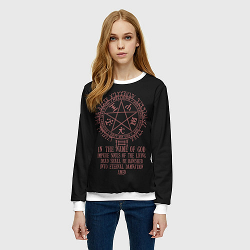 Женский свитшот Cromwell Seal / 3D-Белый – фото 3