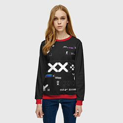 Свитшот женский Desert Eagle: Printstream Graphite, цвет: 3D-красный — фото 2