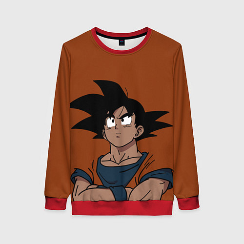Женский свитшот DRAGON BALL ДРАГОН БОЛЛ / 3D-Красный – фото 1