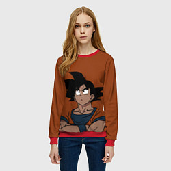 Свитшот женский DRAGON BALL ДРАГОН БОЛЛ, цвет: 3D-красный — фото 2