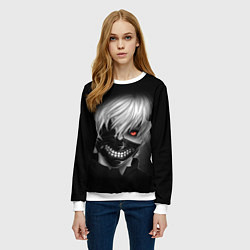 Свитшот женский TOKYO GHOUL ТОКИЙСКИЙ ГУЛЬ, цвет: 3D-белый — фото 2