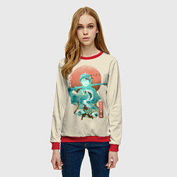 Свитшот женский Demon Slayer Tanjiro, цвет: 3D-красный — фото 2