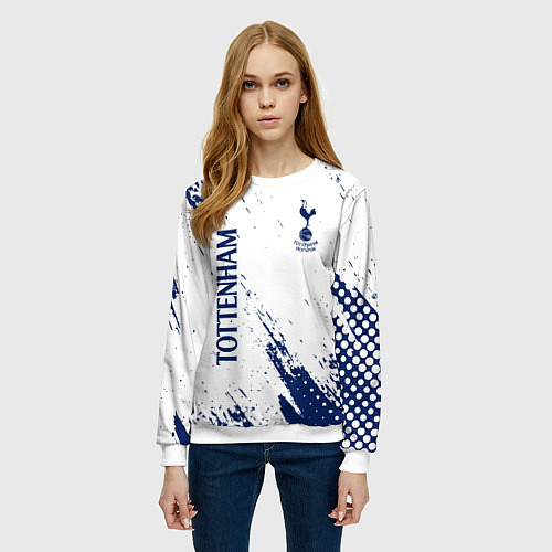 Женский свитшот TOTTENHAM HOTSPUR / 3D-Белый – фото 3