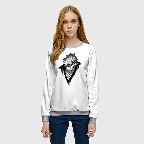 Женский свитшот Hollow Ichigo / 3D-Меланж – фото 3
