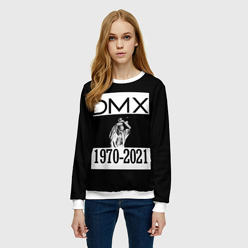 Женский свитшот DMX 1970-2021 / 3D-Белый – фото 3