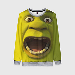 Женский свитшот Shrek is Yelling