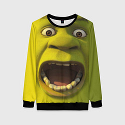 Женский свитшот Shrek is Yelling