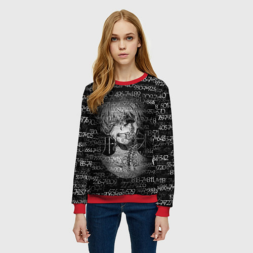 Женский свитшот Kaneki Ken 1000-7 / 3D-Красный – фото 3