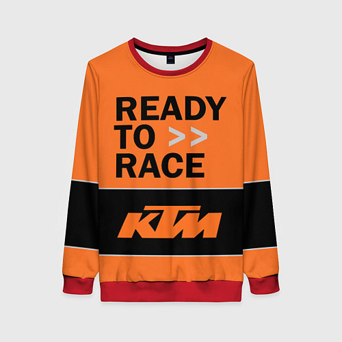 Женский свитшот KTM READY TO RACE Z / 3D-Красный – фото 1