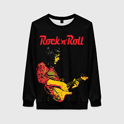 Свитшот женский ROCK N ROLL, цвет: 3D-черный