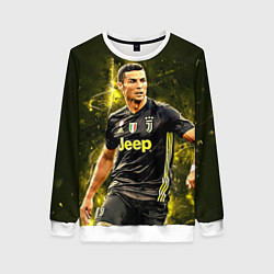 Свитшот женский Cristiano Ronaldo Juventus, цвет: 3D-белый