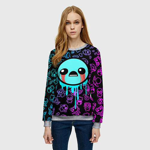 Женский свитшот Blue Isaac / 3D-Меланж – фото 3