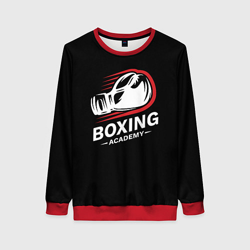 Женский свитшот Бокс / 3D-Красный – фото 1