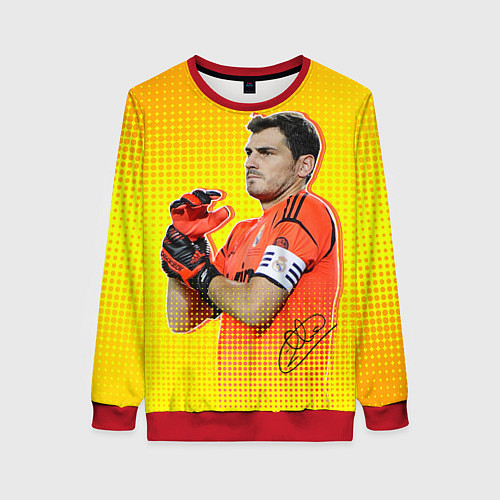Женский свитшот Iker Casillas / 3D-Красный – фото 1