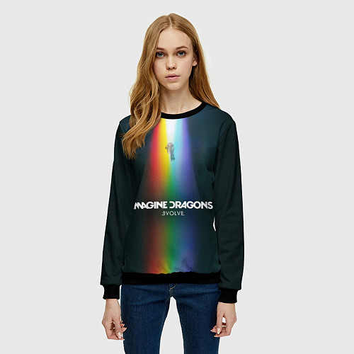 Женский свитшот Imagine Dragons: Evolve / 3D-Черный – фото 3