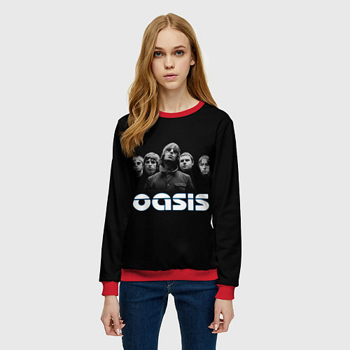 Женский свитшот OASIS / 3D-Красный – фото 3