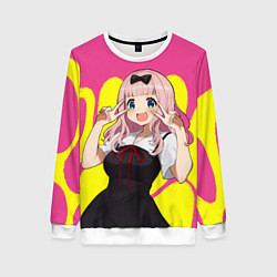 Свитшот женский Chika, цвет: 3D-белый