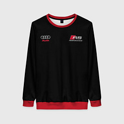Свитшот женский AUDI АУДИ QUATTRO с Z, цвет: 3D-красный