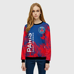 Свитшот женский ФК ПСЖ PARIS SAINT GERMAIN, цвет: 3D-черный — фото 2