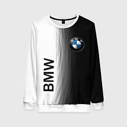 Свитшот женский Black and White BMW, цвет: 3D-белый
