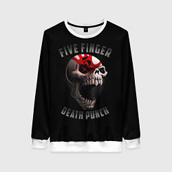 Свитшот женский Five Finger Death Punch 5FDP, цвет: 3D-белый