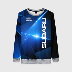 Свитшот женский Subaru, цвет: 3D-меланж