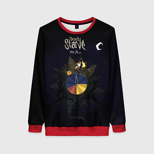 Женский свитшот Двигайся и не голодай / 3D-Красный – фото 1