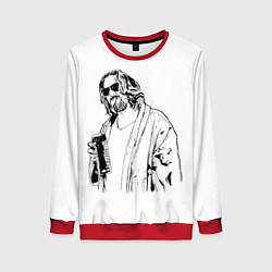 Свитшот женский Большой Лебовски Big Lebowski, цвет: 3D-красный