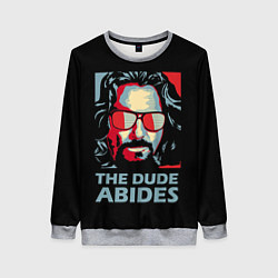 Свитшот женский The Dude Abides Лебовски, цвет: 3D-меланж