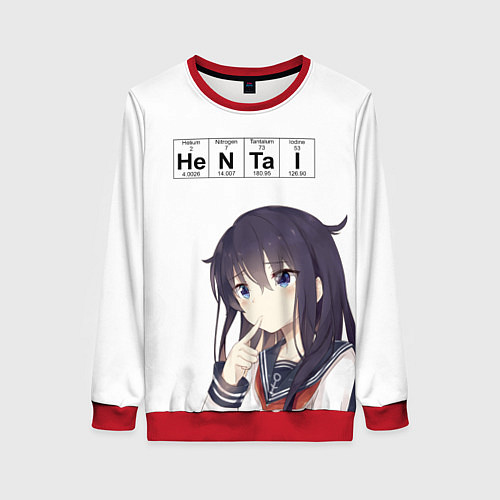 Женский свитшот Хентай / 3D-Красный – фото 1