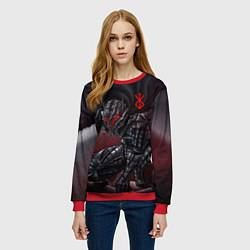 Свитшот женский ГАТС БЕРСЕРК аниме, цвет: 3D-красный — фото 2