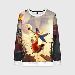 Свитшот женский It takes two, цвет: 3D-белый