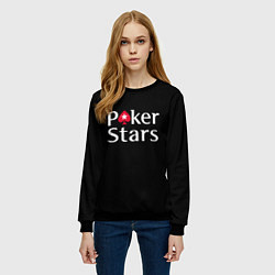 Свитшот женский Poker Stars, цвет: 3D-черный — фото 2