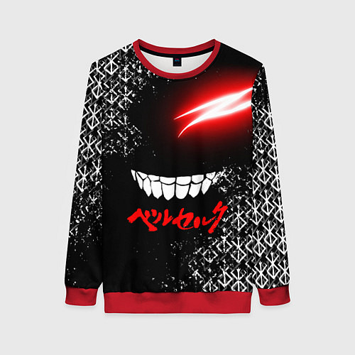 Женский свитшот БЕРСЕРК глаз / 3D-Красный – фото 1