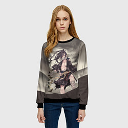 Свитшот женский ПУТЬ ХЯККИМАРУ ДОРОРО, цвет: 3D-черный — фото 2