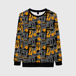 Свитшот женский Basketball, цвет: 3D-черный