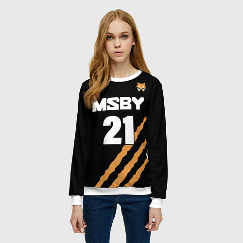 Женский свитшот 21 MSBY BLACK JACKALS / 3D-Белый – фото 3